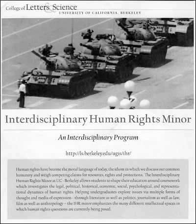 Flier advertising human-rights minor