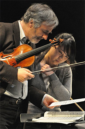 Concertmaster Honeck with UC Symphony concertmaster