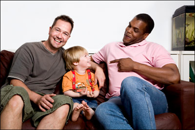 gay dads with young son