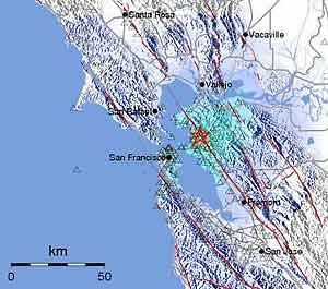 shake intensity map