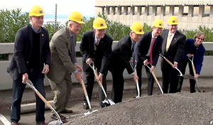 breaking ground