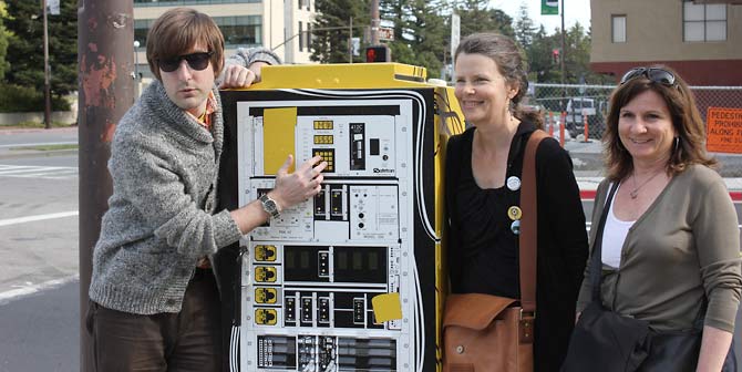 “Sending Signals” by Brad Aldridge at the corner of Hearst and Oxford