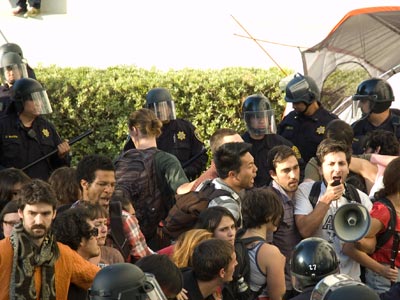 Sproul Hall clash