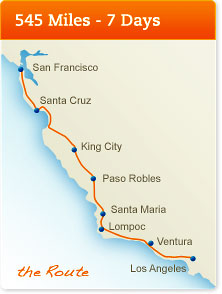 AIDS LifeCycle route