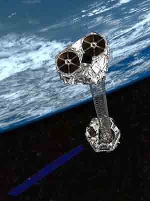 NuSTAR orbiting Earth.