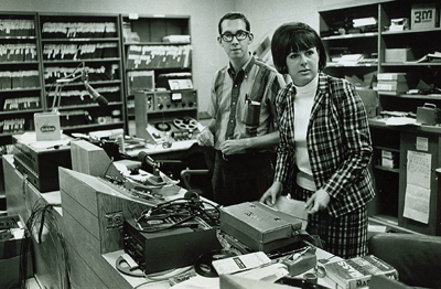 KALX newsroom in 1967