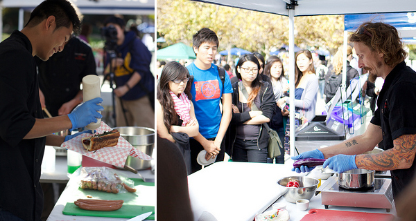 Dojo Dog and cooking demo