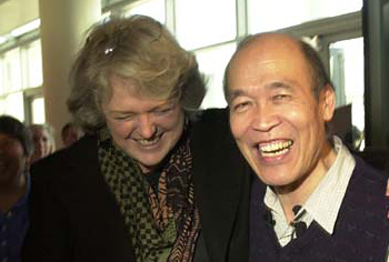 Elizabeth Blackburn and Robert Lin.